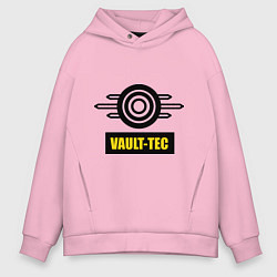 Толстовка оверсайз мужская Vault-tec, цвет: светло-розовый