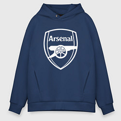 Толстовка оверсайз мужская FC Arsenal, цвет: тёмно-синий
