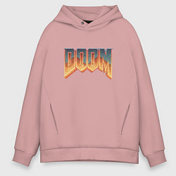 Толстовка оверсайз мужская DOOM, цвет: пыльно-розовый