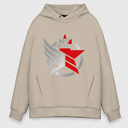 Толстовка оверсайз мужская N7 Elite, цвет: миндальный