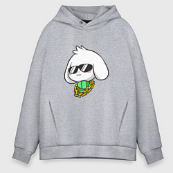 Толстовка оверсайз мужская Undertale: Asriel SWAG, цвет: меланж