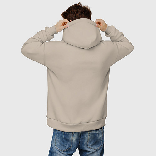 Мужское худи оверсайз Papyrus Undertale / Миндальный – фото 4