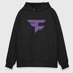 Толстовка оверсайз мужская Faze Clan Ultraviolet, цвет: черный