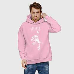 Толстовка оверсайз мужская STALKER: Shadow of Chernobyl, цвет: светло-розовый — фото 2