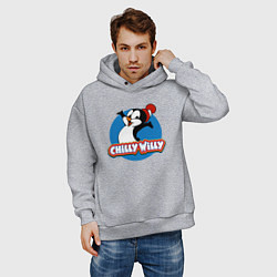 Толстовка оверсайз мужская Chilly Willy, цвет: меланж — фото 2