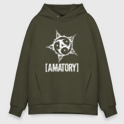 Толстовка оверсайз мужская Amatory Style, цвет: хаки