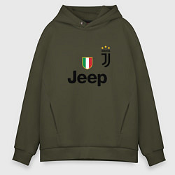 Толстовка оверсайз мужская Ronaldo: Juve Sport, цвет: хаки