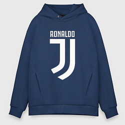 Толстовка оверсайз мужская Ronaldo CR7, цвет: тёмно-синий