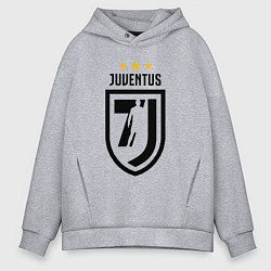 Толстовка оверсайз мужская Juventus 7J, цвет: меланж