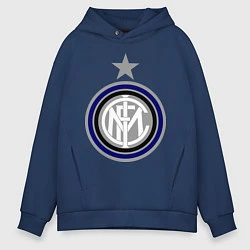 Толстовка оверсайз мужская Inter FC, цвет: тёмно-синий