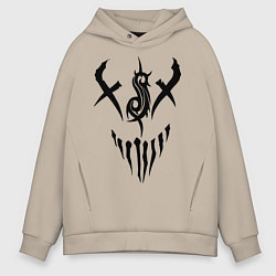 Толстовка оверсайз мужская Slipknot Demon, цвет: миндальный