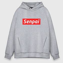 Толстовка оверсайз мужская Senpai Supreme, цвет: меланж