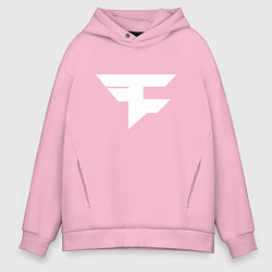 Толстовка оверсайз мужская FAZE Symbol, цвет: светло-розовый