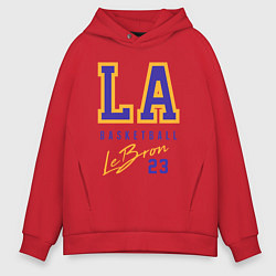 Толстовка оверсайз мужская Lebron 23: Los Angeles, цвет: красный