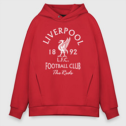 Толстовка оверсайз мужская Liverpool: Football Club, цвет: красный