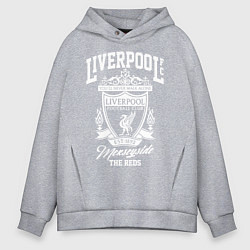 Толстовка оверсайз мужская Liverpool: Est 1892, цвет: меланж