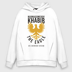 Толстовка оверсайз мужская Khabib: The Eagle, цвет: белый