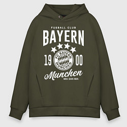 Толстовка оверсайз мужская Bayern Munchen 1900, цвет: хаки