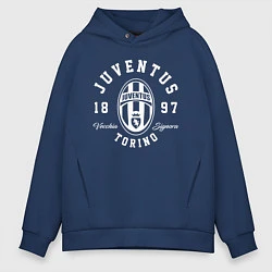 Толстовка оверсайз мужская Juventus 1897: Torino, цвет: тёмно-синий