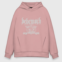 Толстовка оверсайз мужская Behemoth: The Satanist цвета пыльно-розовый — фото 1