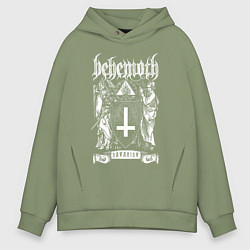 Толстовка оверсайз мужская Behemoth: Satanist, цвет: авокадо