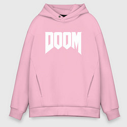 Толстовка оверсайз мужская DOOM, цвет: светло-розовый