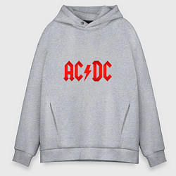 Толстовка оверсайз мужская AC/DC: Black Ice, цвет: меланж