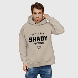 Толстовка оверсайз мужская Shady records, цвет: миндальный — фото 2