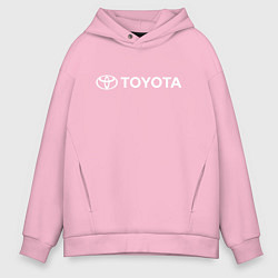 Толстовка оверсайз мужская TOYOTA, цвет: светло-розовый