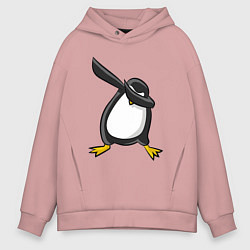 Толстовка оверсайз мужская DAB Pinguin, цвет: пыльно-розовый