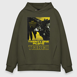 Толстовка оверсайз мужская TOP: TRENCH, цвет: хаки