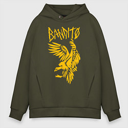 Толстовка оверсайз мужская TOP: BANDITO, цвет: хаки