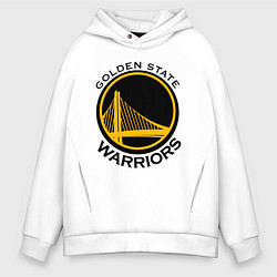 Толстовка оверсайз мужская GOLDEN STATE WARRIORS, цвет: белый