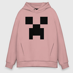 Толстовка оверсайз мужская Minecraft, цвет: пыльно-розовый