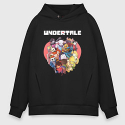 Толстовка оверсайз мужская UNDERTALE, цвет: черный