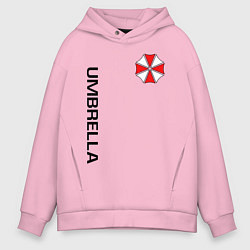 Толстовка оверсайз мужская UMBRELLA CORP, цвет: светло-розовый