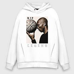 Толстовка оверсайз мужская Kobe - RIP Legend, цвет: белый