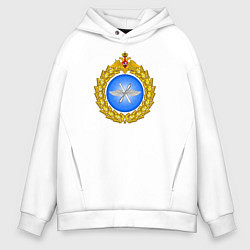Толстовка оверсайз мужская Военно - воздушные силы, цвет: белый