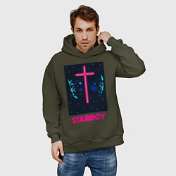Толстовка оверсайз мужская STARBOY, цвет: хаки — фото 2