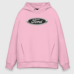 Толстовка оверсайз мужская Ford, цвет: светло-розовый