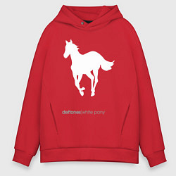 Толстовка оверсайз мужская White Pony, цвет: красный