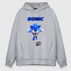 Толстовка оверсайз мужская SONIC, цвет: меланж