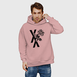 Толстовка оверсайз мужская Machine Gun Kelly, цвет: пыльно-розовый — фото 2
