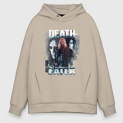 Толстовка оверсайз мужская Harry Potter: Death Eater, цвет: миндальный