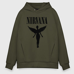 Толстовка оверсайз мужская NIRVANA, цвет: хаки