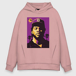 Толстовка оверсайз мужская Ice Cube, цвет: пыльно-розовый
