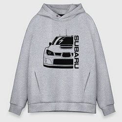 Толстовка оверсайз мужская SUBARU Z, цвет: меланж