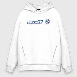 Толстовка оверсайз мужская Volkswagen Golf Z, цвет: белый