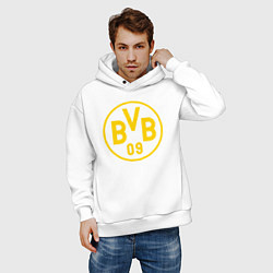 Толстовка оверсайз мужская BORUSSIA, цвет: белый — фото 2