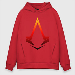 Толстовка оверсайз мужская Assassins Creed, цвет: красный